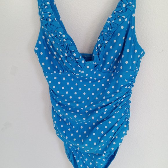 Jantzen one piece polka dot swim suit - Picture 1 of 4